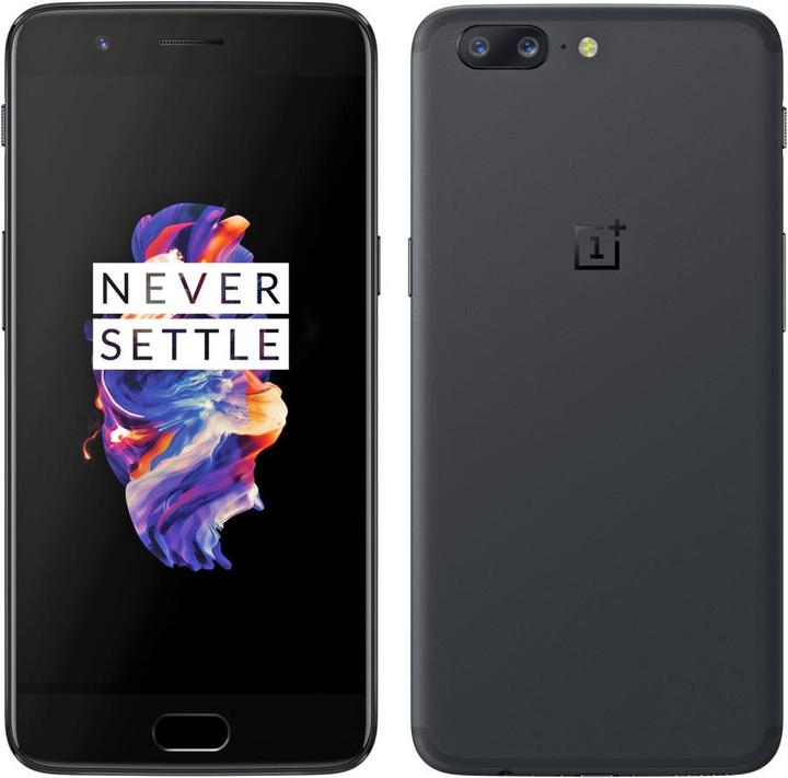 Produktbild OnePlus 5 (128 GB, Slate Gray, 5.50", Dual SIM, 16 Mpx, 4G)