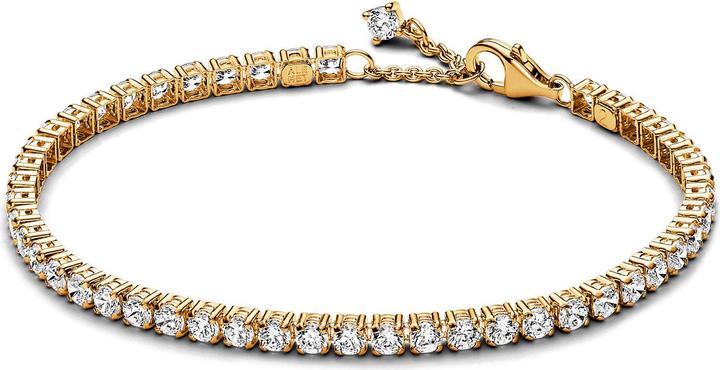 Pandora Bracciale da tennis (16 cm, Metallo, Dorato)