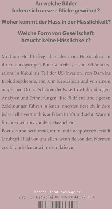 Produktbild Hässlichkeit (Deutsch, Moshtari Hilal, 2023)