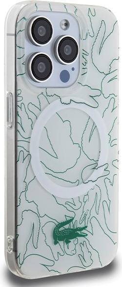 Produktbild Lacoste LCHMP15LUREH iPhone 15 Pro 6.1" biały/white hardcase Double Layer Repeat MagSafe (Apple iPhone 15 Pro)