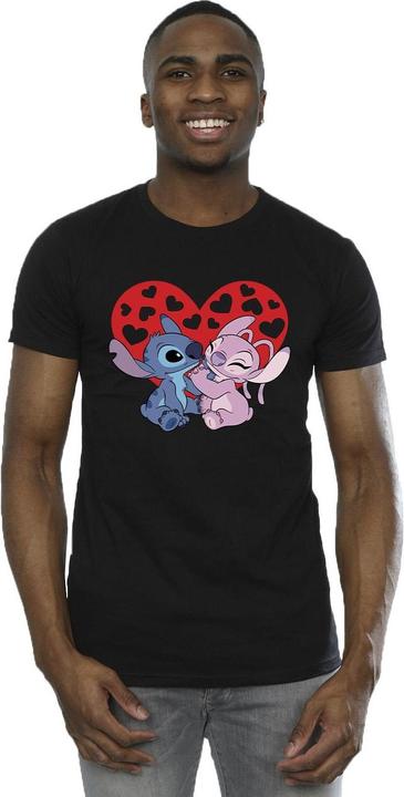 Immagine prodotto Disney Lilo & Stitch Hearts Maglietta Uomo (4XL)
