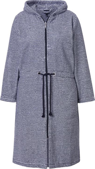Produktbild Ulla Popken Bademantel, Ringel, Kapuze, Frottee, Taschen (42, 44)