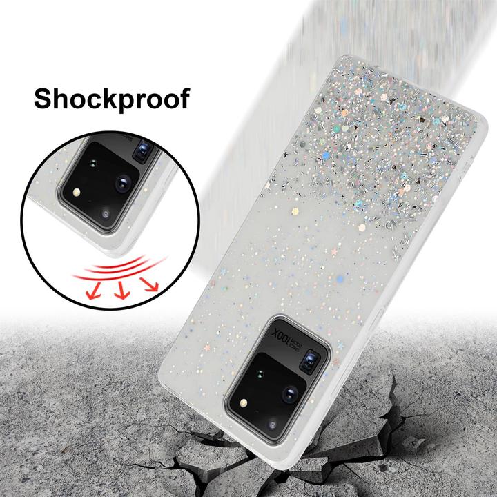Actual product image Cadorabo TPU cover sparkling glitter (Samsung Galaxy S20 Ultra)