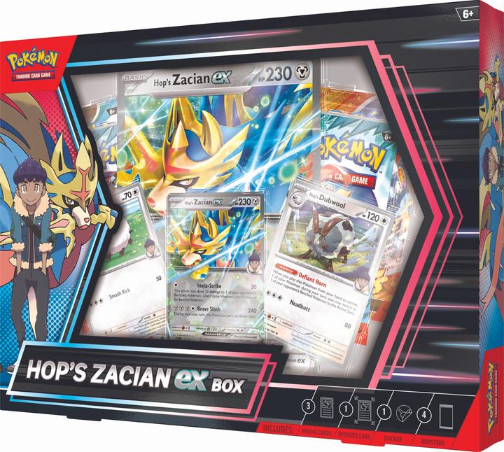 Produktbild Pokémon P-EN Hop's Zacian ex Box (Englisch, Box Set & Collection)