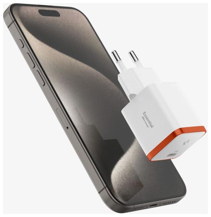 Actual product image Spigen ArcStation Essential EE301EU 30W Wall Charger - White (30 W)