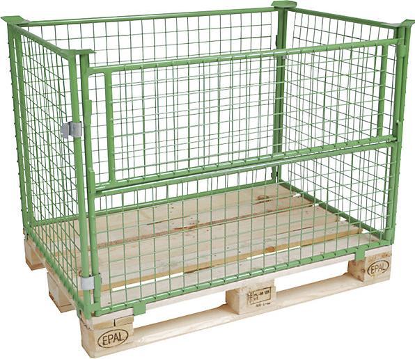 Produktbild eurokraft basic Gitter-Aufsatzrahmen für EUR-Palette