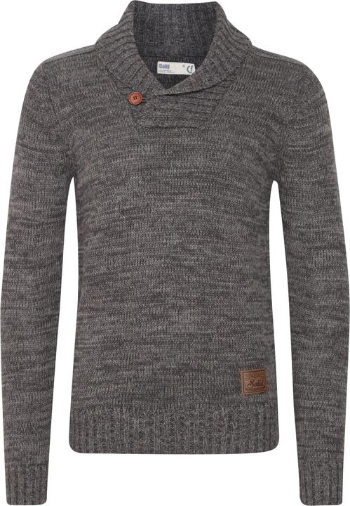 Immagine prodotto Solid Phil Maglione In Maglia Grossa Pullover Maglieria Da Uomo Con Collo A Scialle In Cotone 100% (XL)