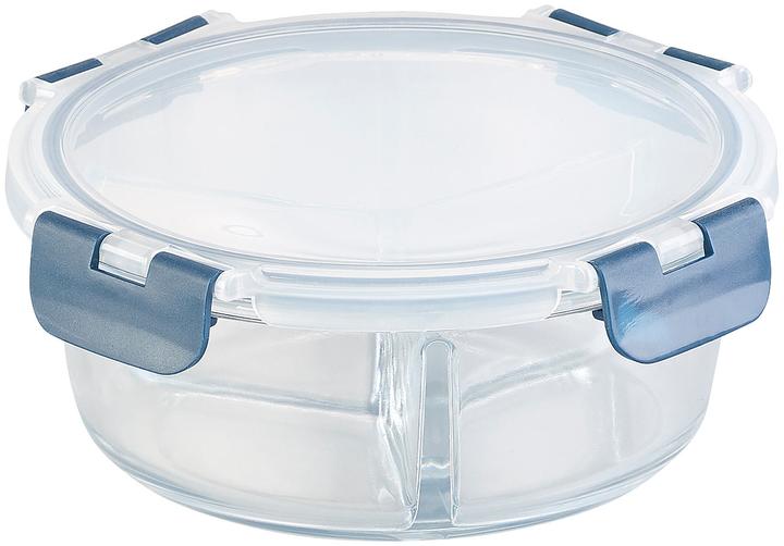 Produktbild Rosenstein & Söhne Glas-Frischhaltedose mit 3 Kammern & Klick-Deckel (0.80 l)