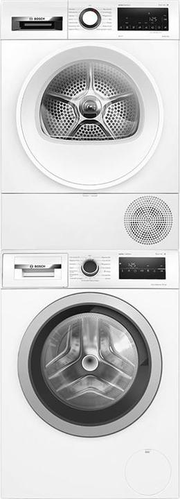 Bosch Hausgeräte WQG233D1CH & WAN28243CH Waschturm (8 kg, Rechts)