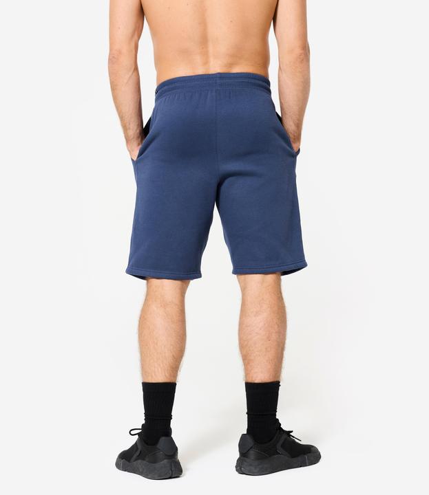 Produktbild Domyos Shorts Herren Baumwollgewebe mit Taschen - dunkelblau (L)