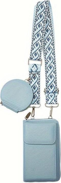 Only-Bags.Store 2-in-1 Crossbody Umhängetasche mit Münzfach, trendige Handytasche im Casual-Stil, einfache