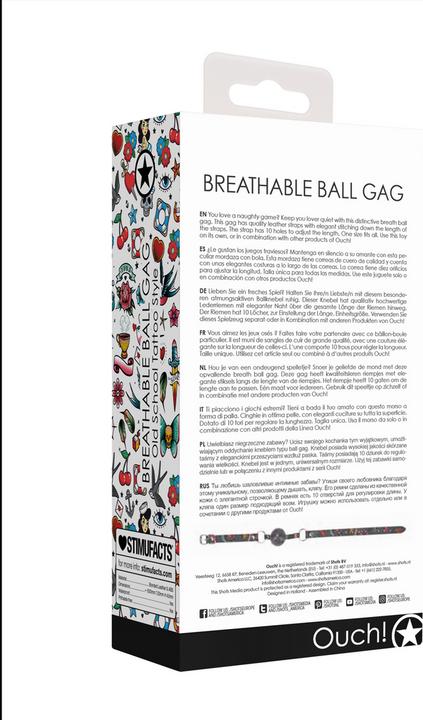 Actual product image Ouch! Breathable Ball Gag