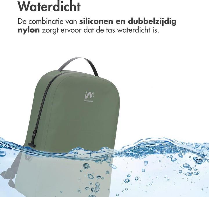 Actual product image iMoshion Air-Tight Waterdichte Rugzak - Medium - 16 L - Waterproof Rugtas - Army Green (16 l)