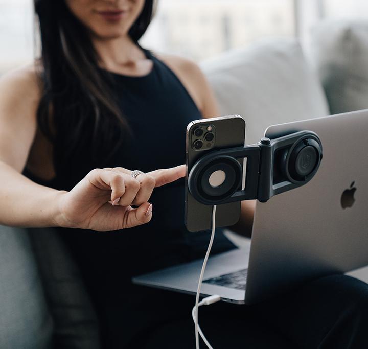 Actual product image STM MagArm MagSafe magnetic holder for a laptop