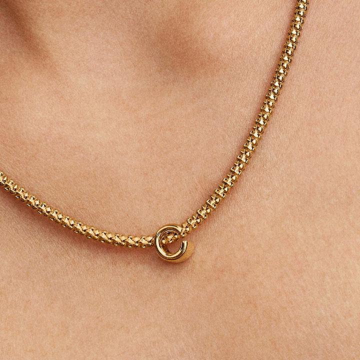 Immagine prodotto Pandora Ciondolo Lettera C Placcato Oro (Metallo, Dorato)