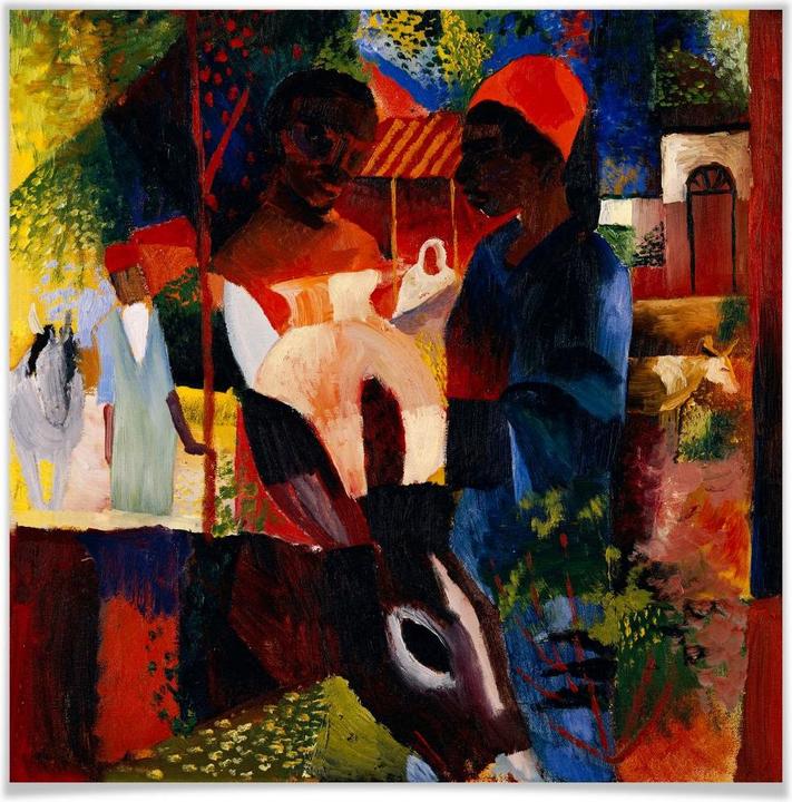 Immagine prodotto Trenddeko Macke - Mercato di Tunisi (30 x 30 cm)