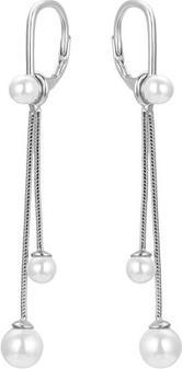Agato Elegant silver earrings with pearls AGUC3483P