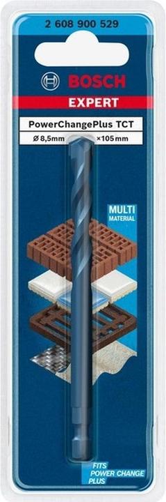 Produktbild Bosch Professional Zubehör EXPERT Power Change Plus Zentrierbohrer, TCT, 8,5 x 105 mm (8.5 Millimeter)
