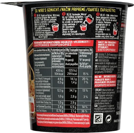 Produktbild Maggi Noodle Cup Chili (63 g)
