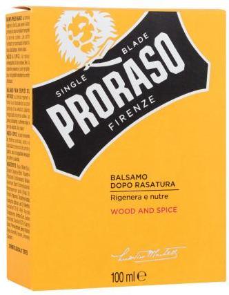 Actual product image Proraso Wood & Spice (Aftershave balm, 100 ml)