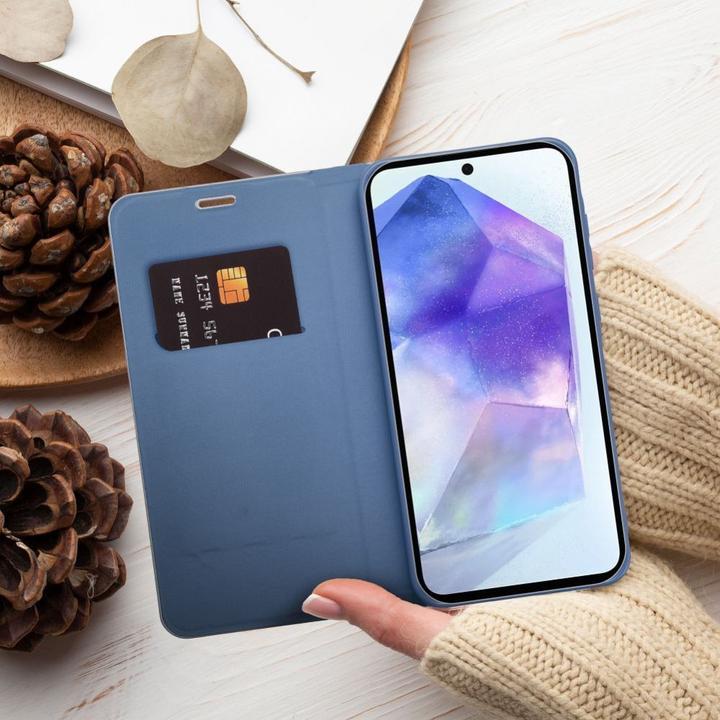 Immagine prodotto Forcell Custodia a libro OEM LUNA Book Carbon per Xiaomi Redmi 9AT / Redmi 9A blu (Xiaomi Redmi 9A, Xiaomi Redmi 9AT)