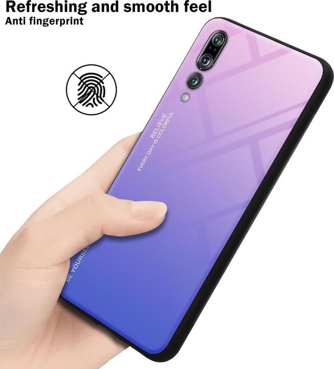 Actual product image Cadorabo TPU 2 colors glass cover (Huawei P20 Pro, Huawei P20 Plus)