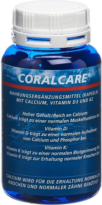 CoralCare Calcium Kapsel 750 mg Vitamin D3 + K2 (120 Stück, Kapseln, 113 g)