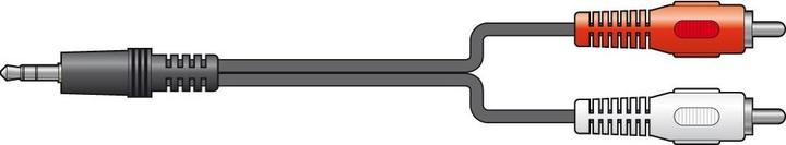 Actual product image Skytronic Audio cable CX405-1 3.5 mm jack - RCA 1.5 m (1.50 m, 3.5mm jack (AUX))