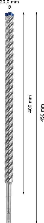 Actual product image Bosch Professional Zubehör EXPERT SDS plus-7X hammer drill bit, 20 x 400 x 450 mm (up to 20 millimetres)