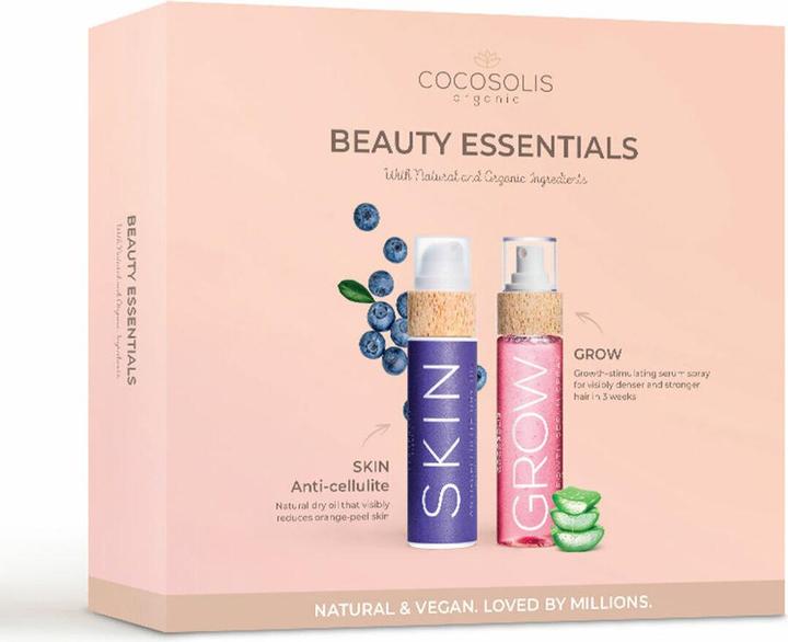 Produktbild Cocosolis Set Beauty Essentials - Skin Anti Cellulite Dry Oil 110ml und Hair Growth Serum Spray 110m