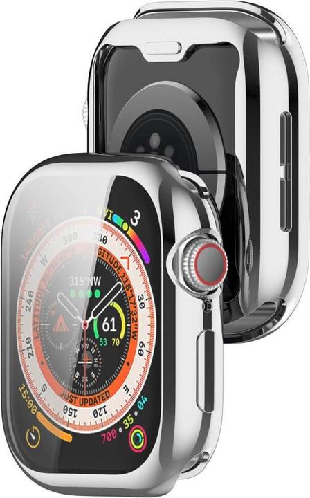 Produktbild Cover-Discount Apple Watch 10 - 42mm - Gummi Schutz Case Metall-Look