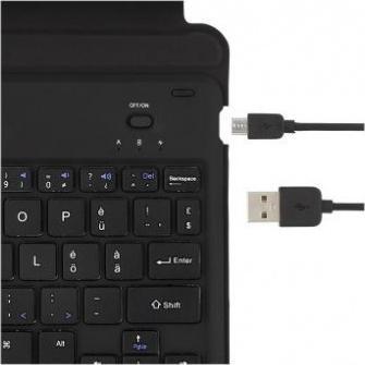 Image du produit LMP Keyboard ProtectCase for iPad 9.7" (2017/18), sleep&wake, pencil holder - UK layout - black (DE, iPad 9.7)