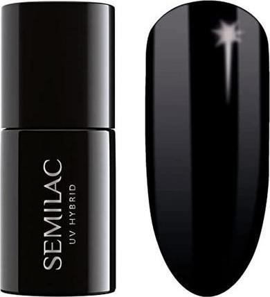 Immagine prodotto Semilac Gel ibrido 300 Nero perfetto 7 ml (300 Nero perfetto, Smalto per unghie effetto gel)