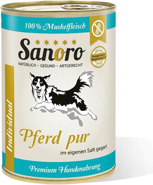 Immagine prodotto Sanoro Mangime complementare puro per cavalli Muscle Meat (Senior, Cucciolo + gattino, 6 pz., 4800 g)