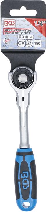 Image du produit BGS Cliquet réversible à tête sphérique 6,3 mm (1/4") (1/4")