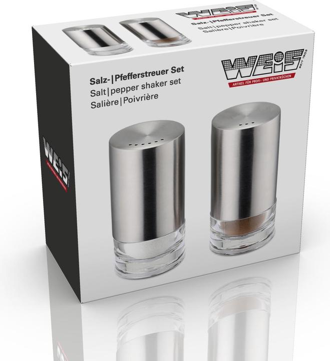 Produktbild Weis Salz und- Pfefferstreuer set (Salz, Pfeffer)