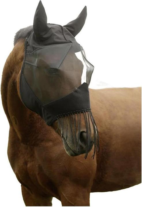Image du produit Kerbl Masque anti-mouches avec protection auditive et cordons émeu