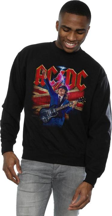 Produktbild AC/DC Angus Union Flag Lightning Baumwoll Sweatshirt (4XL)