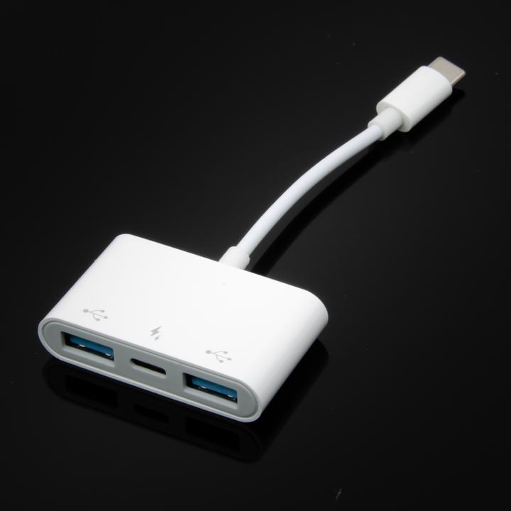 Actual product image Purecrea OTG 3 in 1 USB 3.0 Type-C Adapter (USB 3.0, USB 3.0)