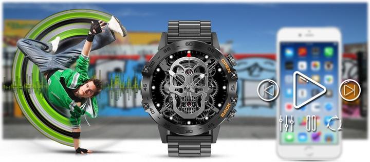 Image du produit Gravity SMARTWATCH MĘSKI GT9-2 - WYKONYWANIE POŁĄCZEŃ, CIŚNIENIOMIERZ (sg021b) (48 mm)