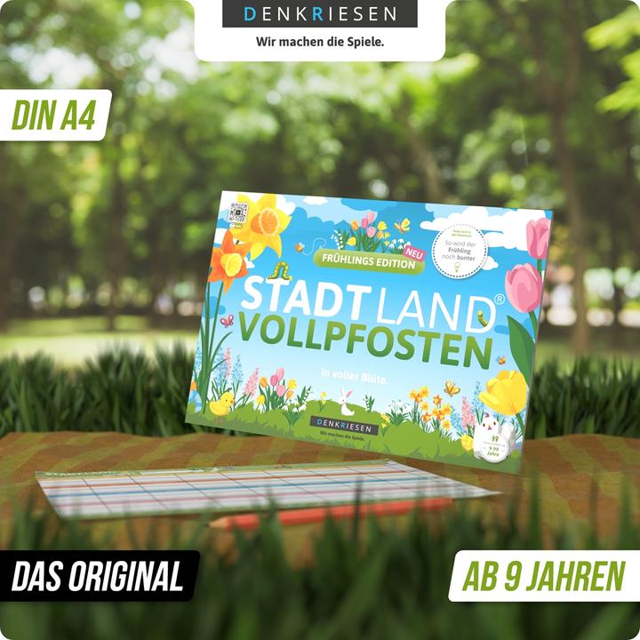 Produktbild Denkriesen - STADT LAND VOLLPFOSTEN® - FRÜHLINGS EDITION - "In voller Blüte" - A4 (Deutsch)