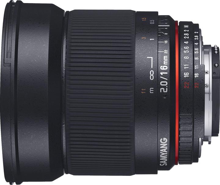 Produktbild Samyang 16mm f/2 ED AS UMC CS - Nikon F (Nikon DX, Nikon F, APS-C / DX)