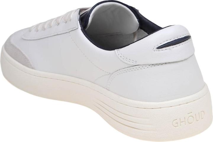 Actual product image Ghoud lido low sneakers in white/blue leather and suede (43)
