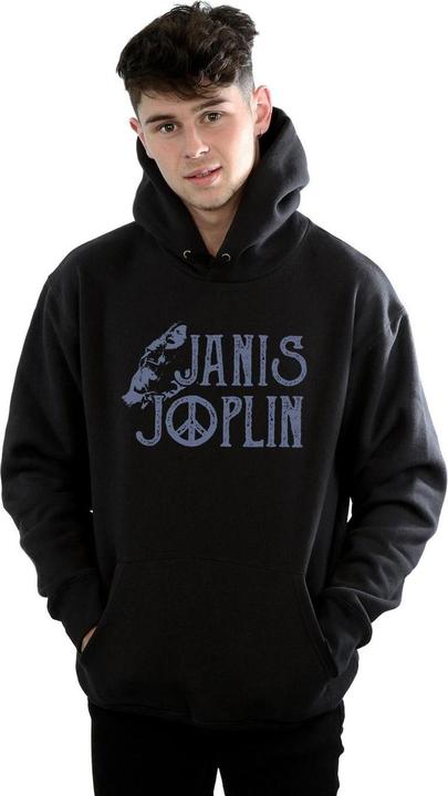 Immagine prodotto Janis Joplin Type Logo Felpa con Cappuccio Uomo (4XL)