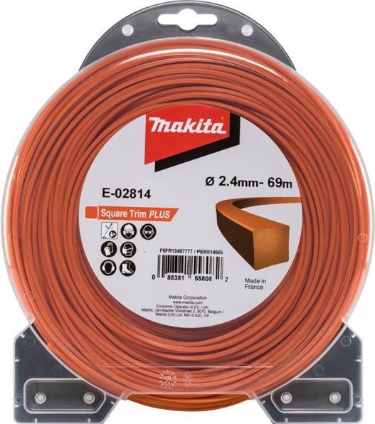 Productafbeelding Makita Maaidraad vierkant 2,4mmx69m (Grastrimmer, Trimmerdraad + draadspoel)