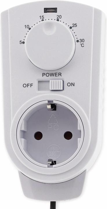 Produktbild Chilitec Steckdosenthermostat ST-50, analog, mit Aussenfühler