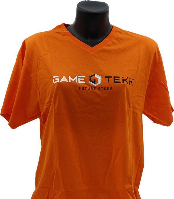 Altri T-Shirt Collo V Arancione GameTekk Uomo S (S)