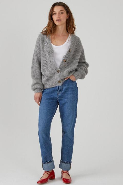 Produktbild La Redoute Collections Geknöpfte Strickjacke mit V-Ausschnitt (L)
