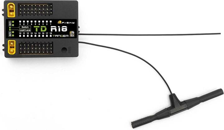 Actual product image FrSky tandem receiver td-r18 2.4 ghz/868 mhz