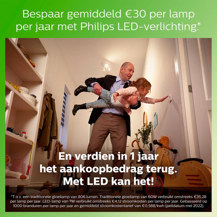 Produktbild Philips Lampe (E27, 4.30 W, 470 lm, 3 x, F)